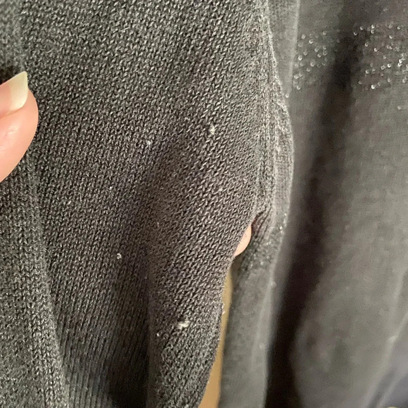 Harley Davidson Women's Black Knit Sparkle Stripe Pull Over Sweater Size XL - Picture 11 of 11